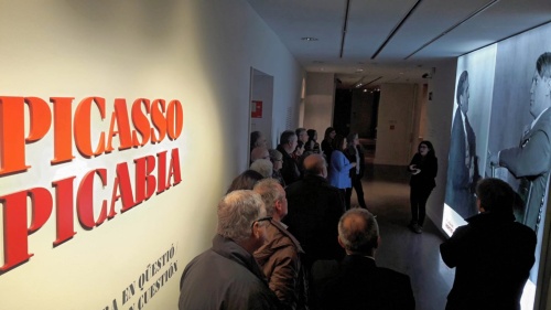 Colegiados gerundenses visitan la exposición Picasso-Picabia
