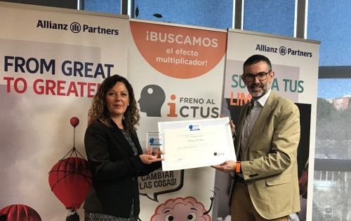 Freno al Ictus entrega a Allianz Partners el sello Brain Caring People Empresa por su apoyo