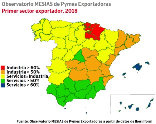 La Rioja, Navarra y País Vasco lideran el ranking de pymes exportadoras industriales