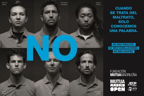 Los tenistas del Mutua Madrid Open dicen no al maltrato. Noticias de seguros