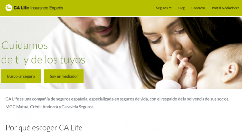 CA Life estrena web. Noticias de seguros