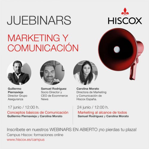 Hiscox presenta sus #juebinars de junio. Noticias de seguros.