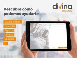La app de Divina Seguros, reconocida como una de las mejores aplicaciones del sector asegurador.