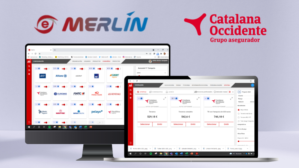 Merlín incorpora los productos de Autos 1ª categoría de Grupo Catalana Occidente.