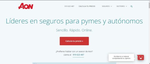 Aon lanza una plataforma digital de seguros para pymes en España.
