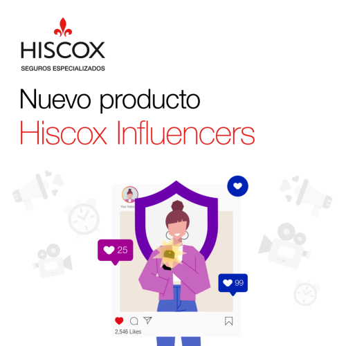 Hiscox lanza el primer seguro para influencers del mercado español.