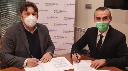 El Colegio de Mediadores de Seguros de Asturias y Surne firman un acuerdo de colaboración.