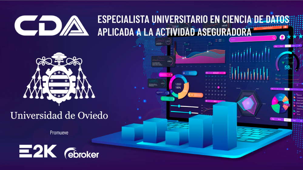 La Universidad de Oviedo crea el título de especialista en analítica de datos para el sector asegurador promocionado por E2K.