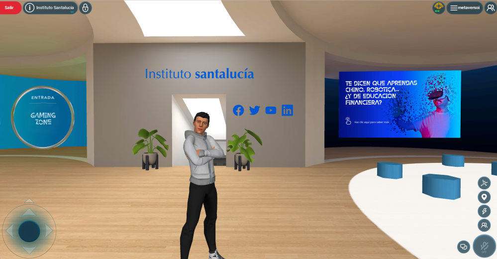 El Instituto Santalucía lanza el primer metaverso que acerca la educación financiera a los jóvenes españoles.