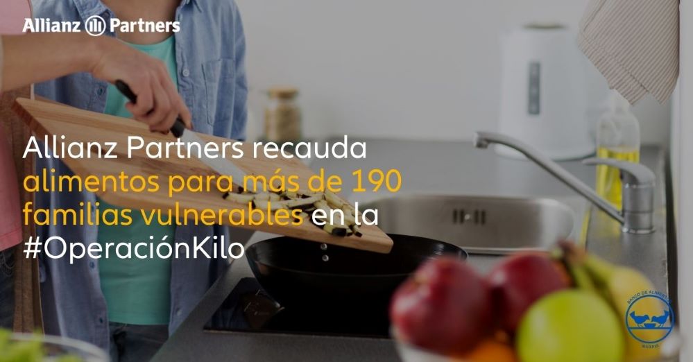 Allianz Partners recauda alimentos para más de 190 familias vulnerables en la #OperaciónKilo del Banco de Alimentos.
