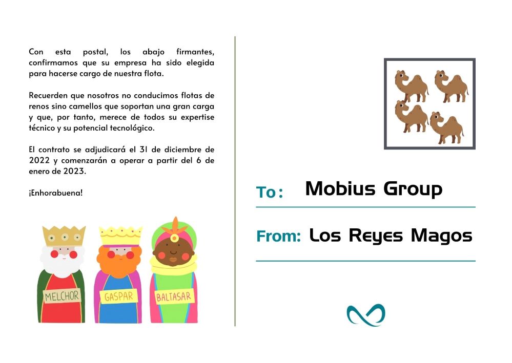 Los Reyes Magos adjudican el contrato de su flota de camellos y otros vehículos mágicos a Mobius Group.