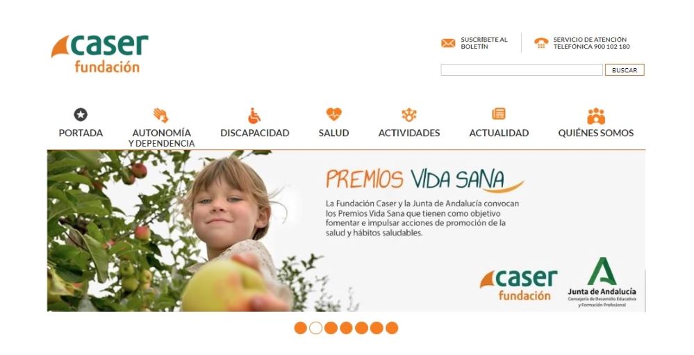 Fundación Caser abre una nueva convocatoria de los Premios Vida Sana en Andalucía.