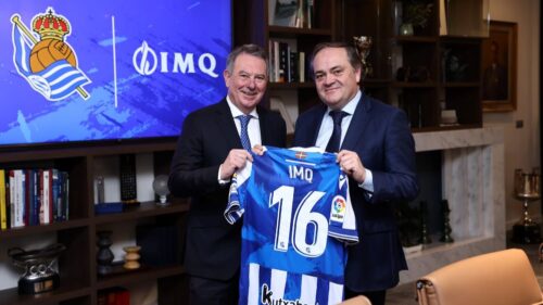 Real Sociedad y la aseguradora de salud vasca IMQ renuevan su acuerdo de colaboración para las próximas tres temporadas.
