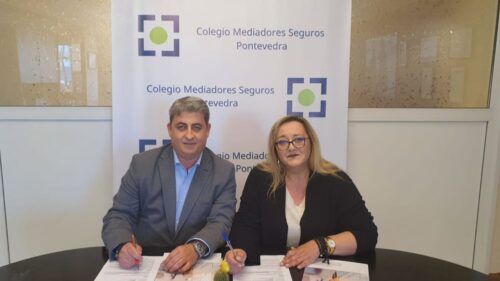 El Colegio de Pontevedra y Conversia han firmado un acuerdo de colaboración para acercarse a los mediadores colegiados de la provincia.
