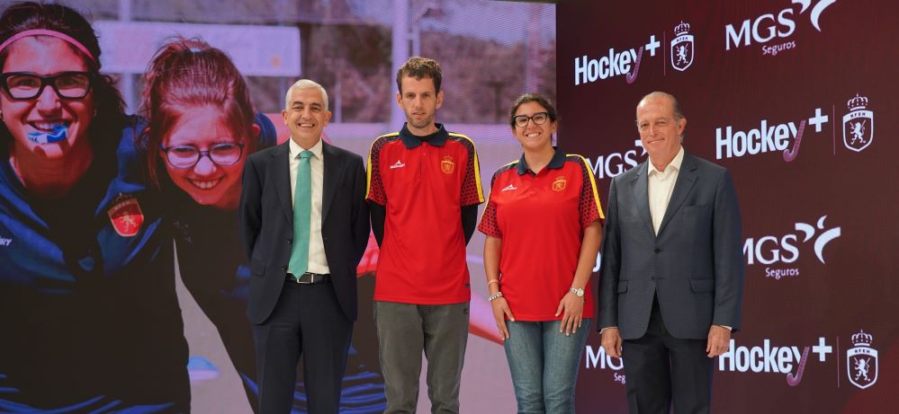 La compañía de seguros MGS Seguros fortalece su apoyo al Hockey+ en un acto conjunto con la RFEH en Barcelona.
