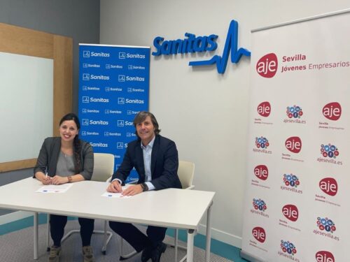 Sanitas y AJE Sevilla apoyarán a los jóvenes empresarios sevillanos.