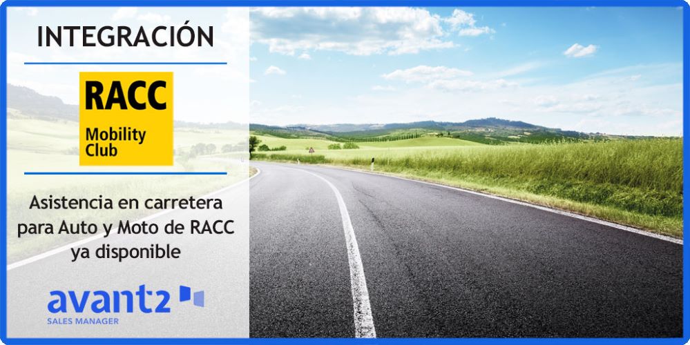 Avant2 Sales Manager sigue mejorando los ramos de autos y motos con la incorporación de la Asistencia en carretera de RACC.