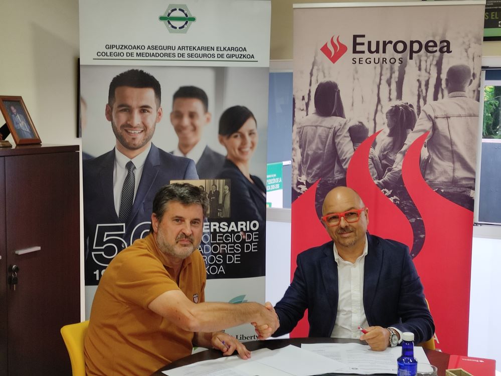 Europea Seguros y el Colegio de Gipuzkoa firman un acuerdo para impulsar la formación de mediadores.