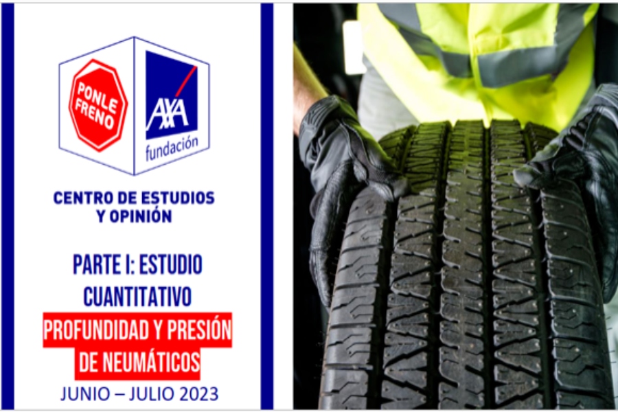 Ponle Freno-Axa advierte sobre el riesgo de circular con los neumáticos en mal estado