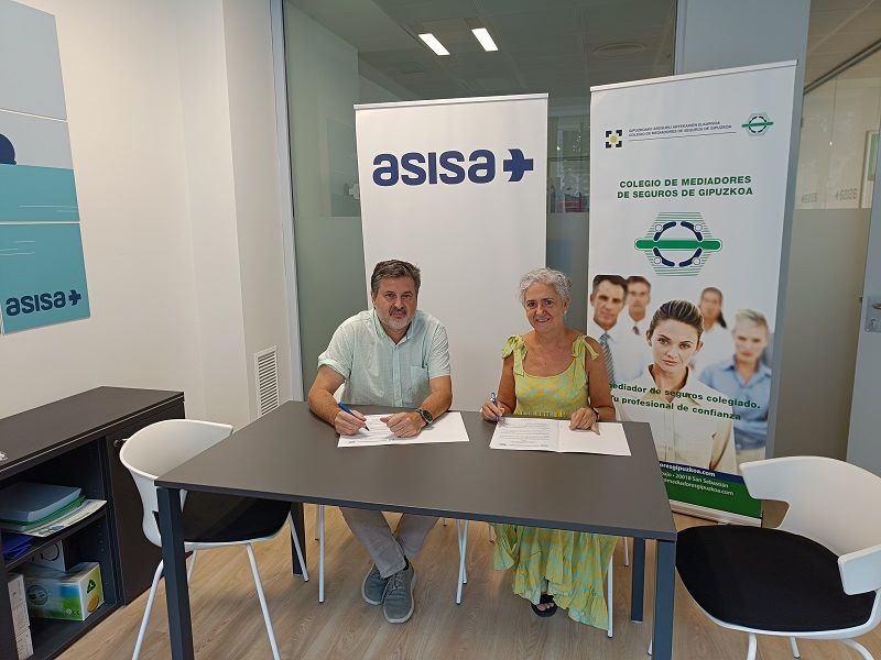 Asisa y El Colegio de Mediadores de Seguros de Gipuzkoa renuevan su acuerdo manteniendo una estrecha colaboración..