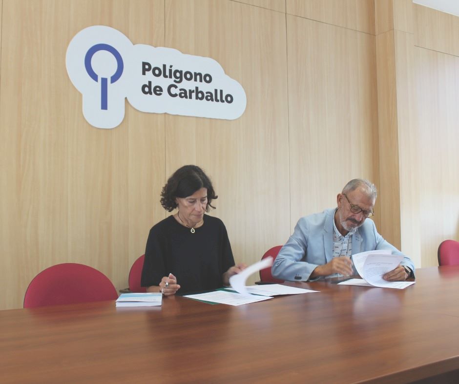 Fundación Inade y el Polígono Industrial de Carballo sellan un acuerdo de colaboración para impulsar la gestión del riesgo.