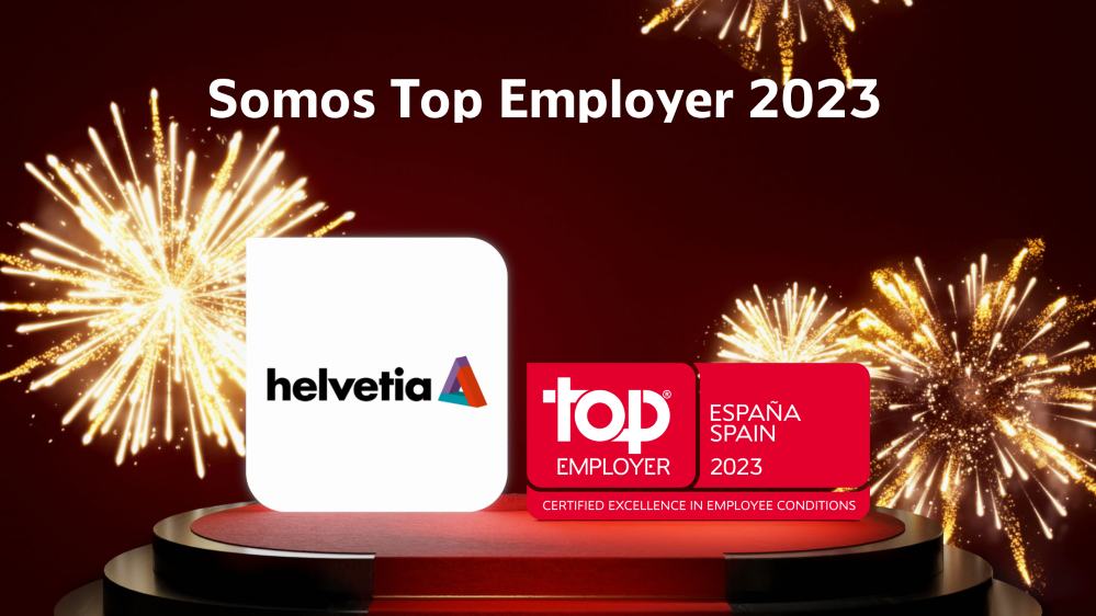 Helvetia Seguros obtiene la certificación "Top Employer" 2023.