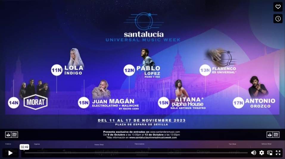 La Santalucía Universal Music llega a Sevilla.