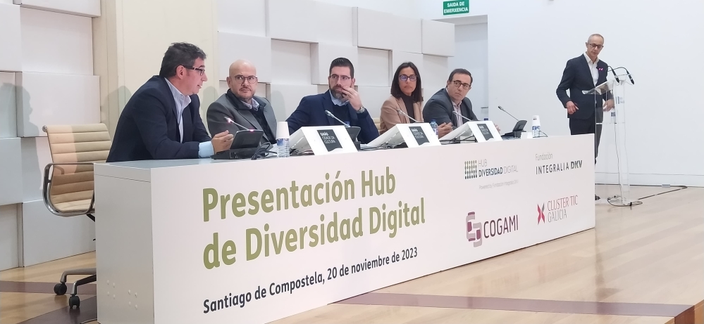 Fundación Integralia DKV, COGAMI y Clúster TIC Galicia lanzan el Hub de Diversidad Digital para personas con discapacidad en Galicia.