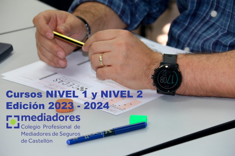 Éxito rotundo en el examen de Nivel 1 y Nivel 2 en el Colegio de Castellón.