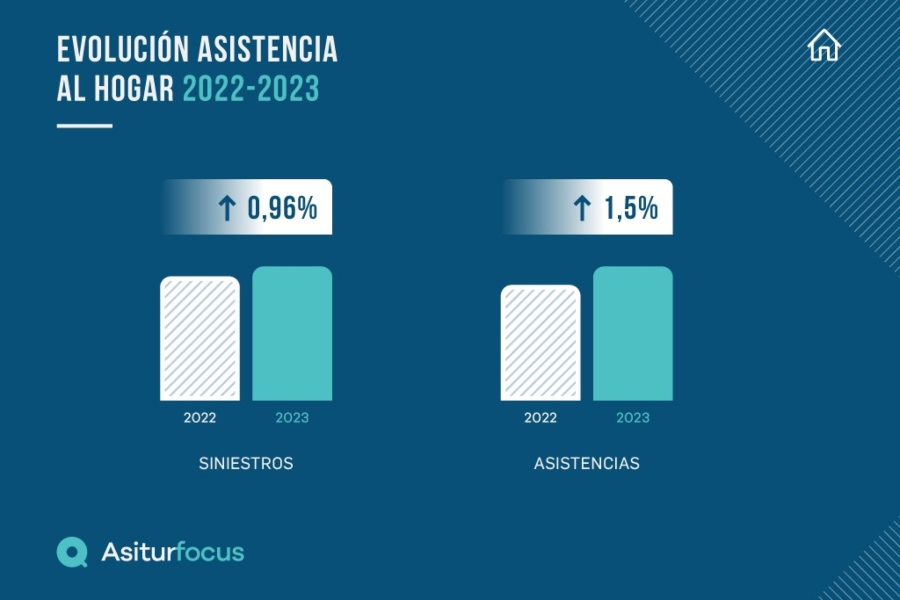 AsiturFocus analiza las asistencias en el hogar durante 2023