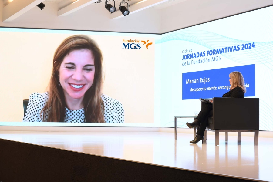 Marian Rojas imparte una conferencia en la Fundación MGS