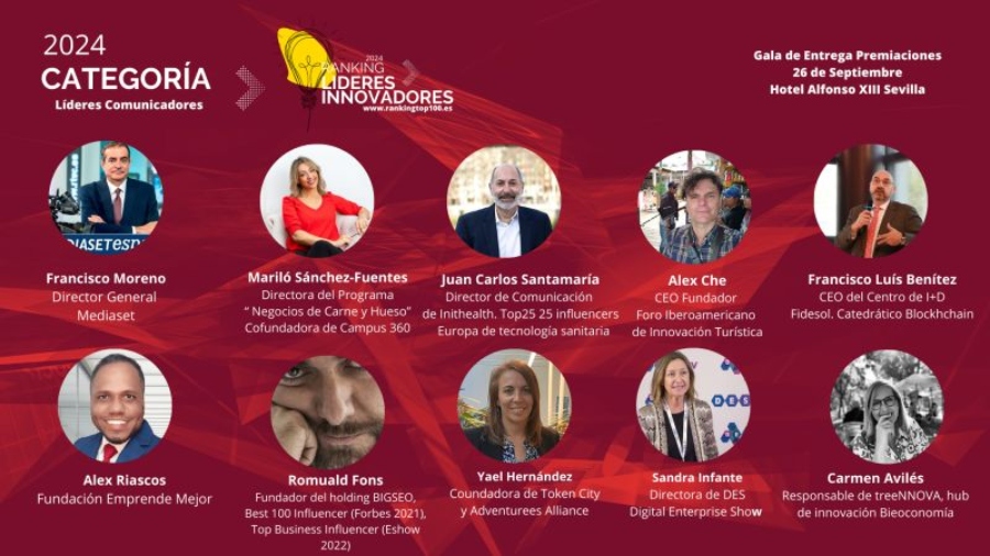 El Ranking Líderes Innovadores destaca a Juan Carlos Santamaría