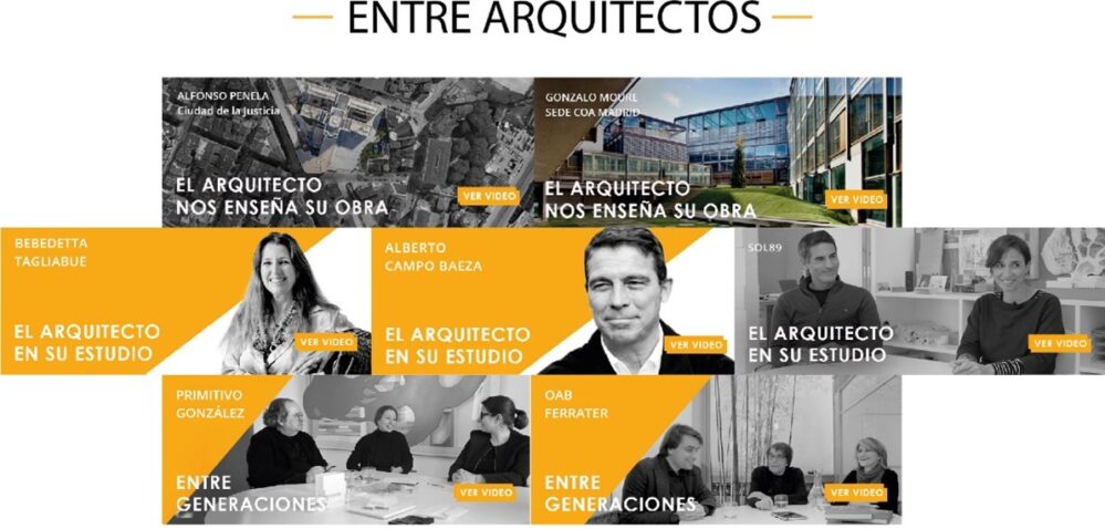 Las campañas de ASEMAS “Entre Arquitectos” y “Talento” optan a los premios del Colegio de Arquitectos de Madrid.