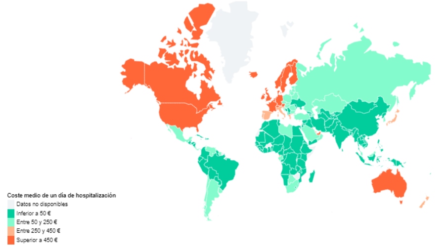 HelloSafe revela los países con los costes de hospitalización más elevados del mundo