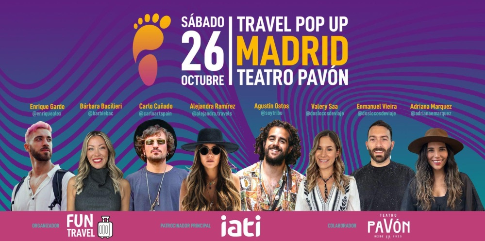 Vuelve Travel Pop Up Madrid: el mayor encuentro viajero patrocinado por IATI Seguros.