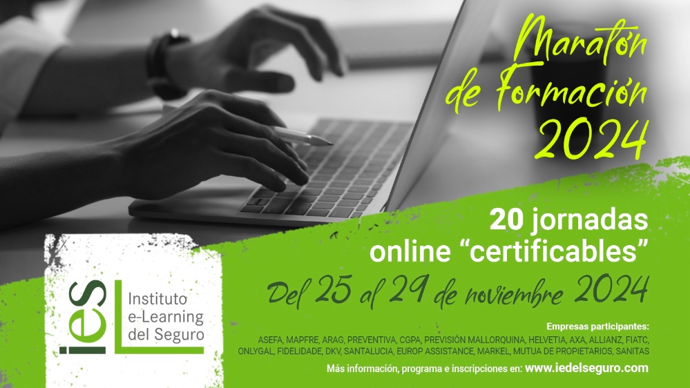 El IES y 18 aseguradoras llevarán a cabo, los días 25, 26, 27, 28 y 29 de noviembre, una nueva edición del “Maratón de Formación Continua”.