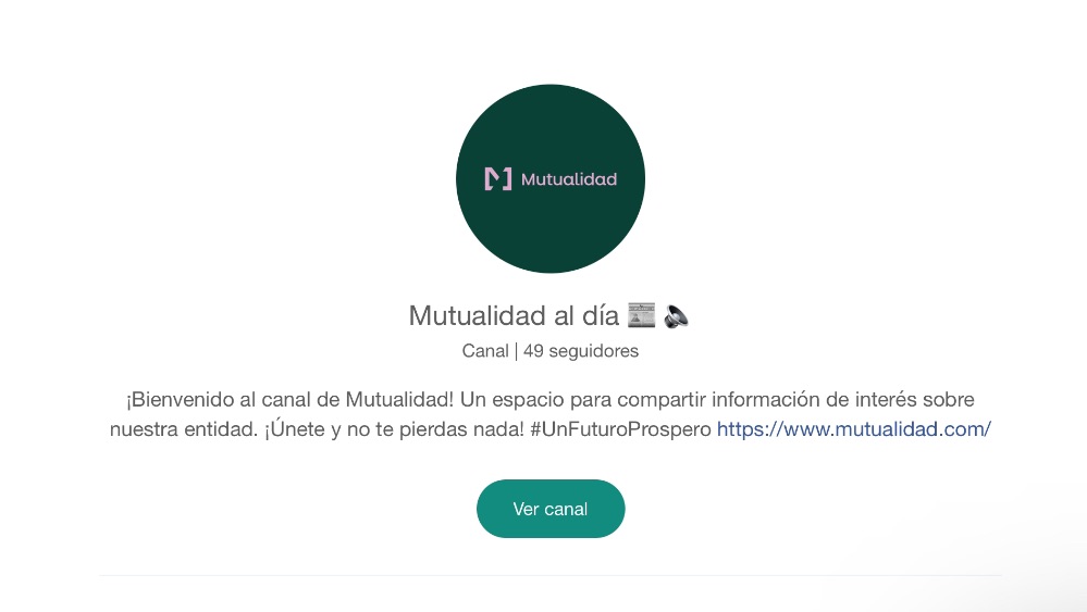 Mutualidad da un paso adelante en su estrategia de comunicación digital con el lanzamiento de Mutualidad al día, un nuevo canal en WhatsApp.