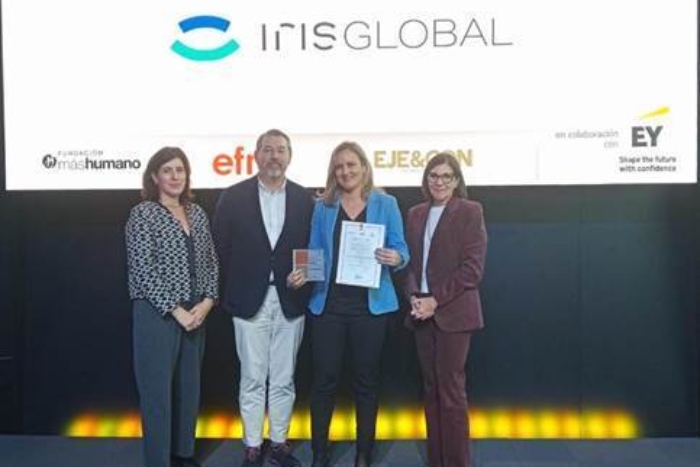 Iris Global obtiene la mención "Mástalentosenior" por su apuesta por la diversidad generacional