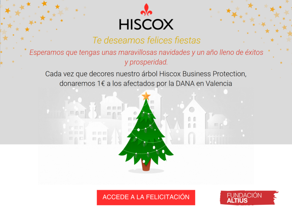 Hiscox pone en marcha su campaña solidaria de Navidad para ayudar a las familias más necesitadas, este año a los afectados por la DANA.