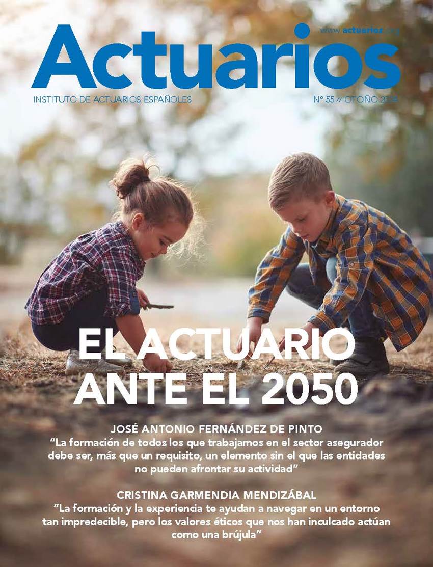 José Antonio Fernández de Pinto y Petra Hielkema, protagonistas del nuevo número de la revista Actuarios del IAE.