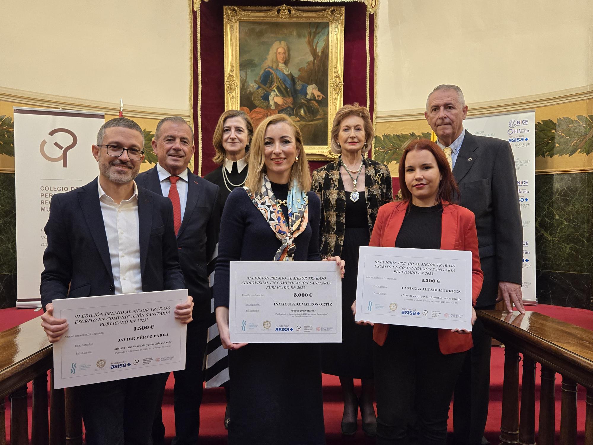 Fundación ASISA y Universidad de Murcia entregan los II Premios de la Cátedra de Comunicación Sanitaria en un emotivo acto.