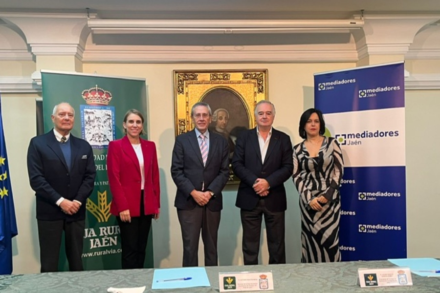 Acuerdo entre el Colegio de Mediadores de Jaén y la Real Sociedad Económica