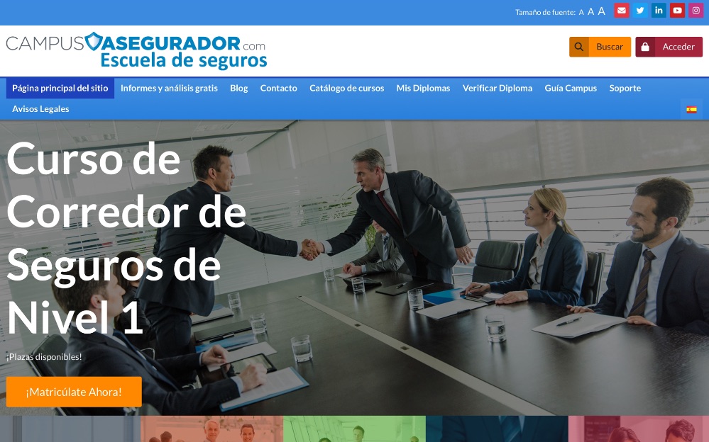 La Escuela de Seguros Campus Asegurador ha abierto el plazo de inscripción para la edición 2025 de su Curso de Nivel 1