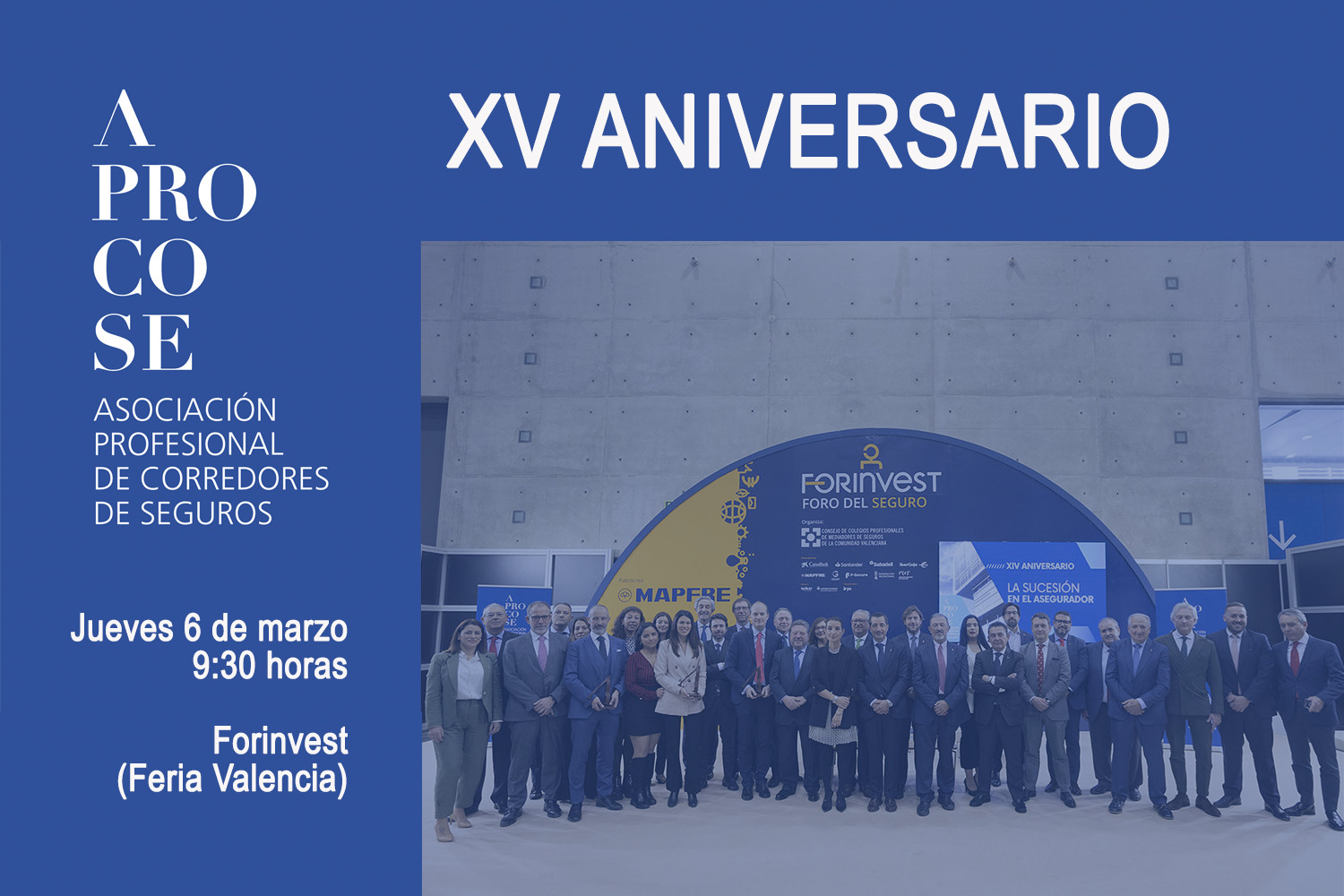 APROCOSE celebra su XV Aniversario en Forinvest 2025 con un debate sobre la gestión de la DANA y sus Premios a la Excelencia.