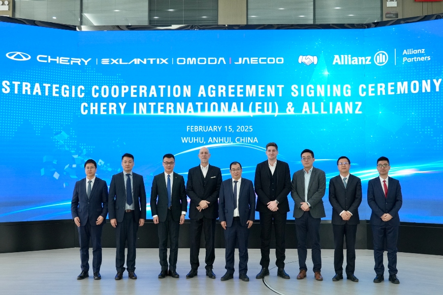 Chery International refuerza su expansión en Europa con el apoyo de Allianz Partners