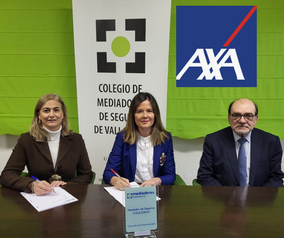 El Colegio de Mediadores de Seguros de Valladolid ha renovado, un año más, su protocolo de colaboración con Axa