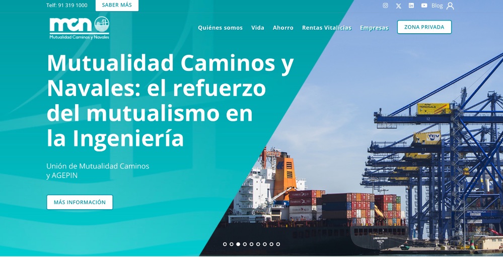 Mutualidad Caminos y Navales esla fusión entre las mutualidades de los Colegios de Ingenieros de Caminos, Canales y Puertos y de Ingenieros Navales y Oceánicos.