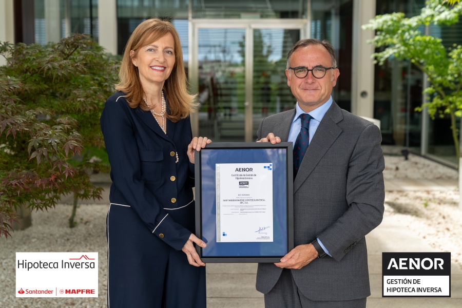 AENOR certifica el sistema de gestión de la Hipoteca Inversa de Santander MAPFRE