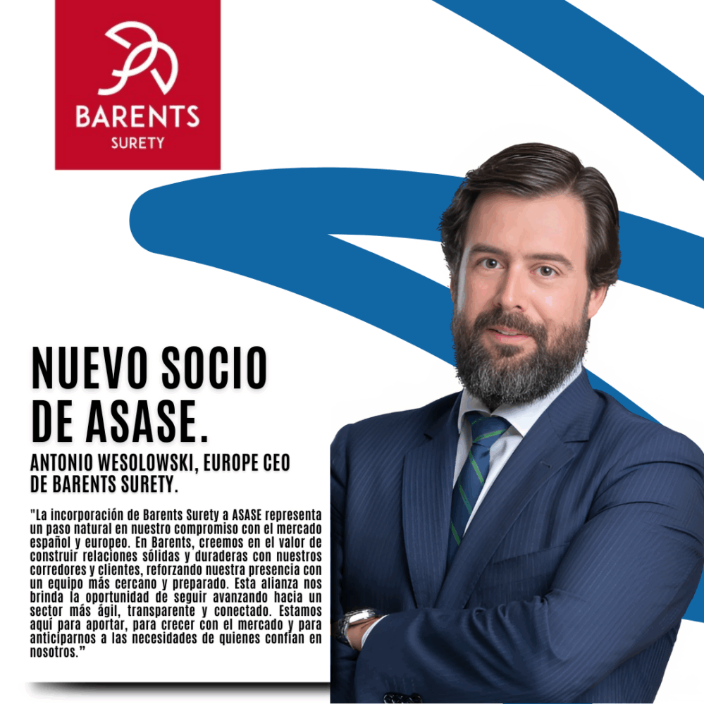 Barents Surety se une a ASASE como su socio número 33 y refuerza el impulso del sector de las agencias de suscripción