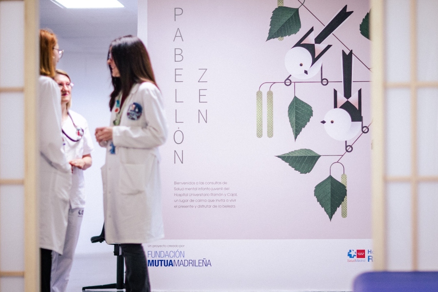 Fundación Mutua Madrileña transforma el área de Psiquiatría Infantil del Ramón y Cajal en un entorno terapéutico